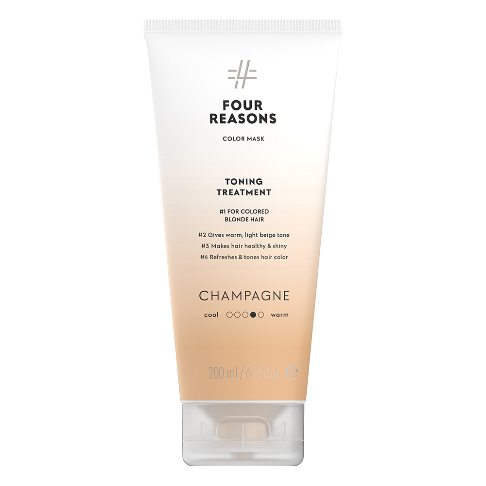 Four-Reasons-Color-Mask-Champagne-sävyttävä-tehohoito-vaaleille-hiuksille