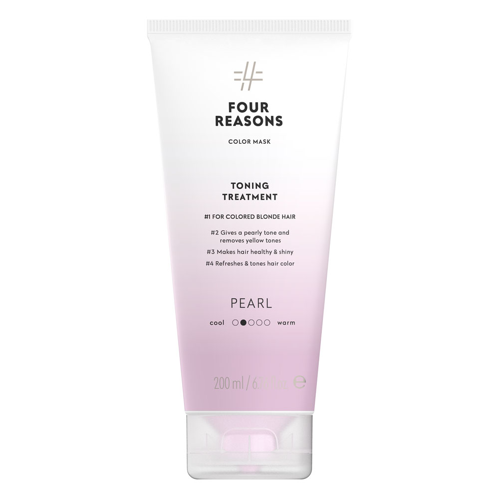 Four-Reasons-Color-Mask-Pearl-sävyttävä-tehohoito-vaaleille-hiuksille